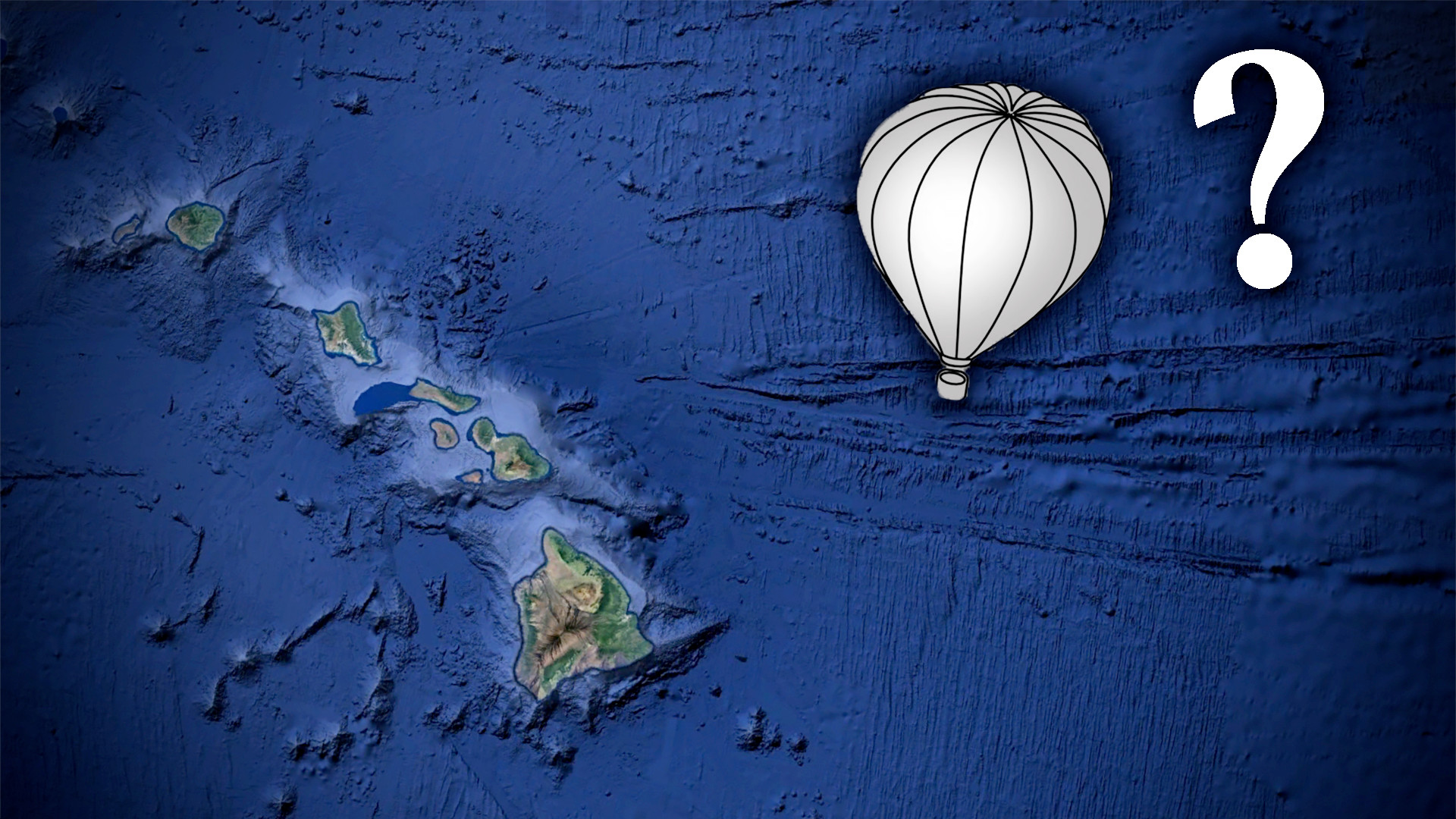飞行员建议大型白色高空气球东方夏威夷(更新)